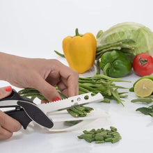 Clever cutter with stainless steel blades.