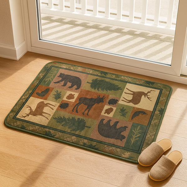 Premium Soft Anti-Slip Floor Mat - (1 Pc / 80x50 Cm / mix design / color)