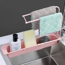 Over-Sink Expandable Sink Caddy with Dual Towel Bar & Drip Tray