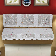 Elegant Floral Sofa Protector Runner - (1 Pc / 139x28 Inch)