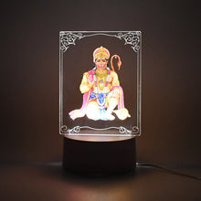 Hanuman Ji 3D Frame with Light