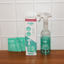 Pollic Kadam Concentrated Glass & Mirror Cleaner Refill Kit with Reusable Spray Bottle