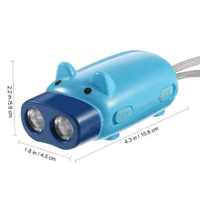 2-LED Hand Press Torch – Battery-Free Hand Crank Flashlight