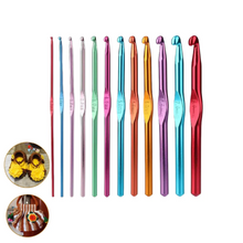 Aluminium Multicolor Knitting Needles, Crochet Kit (12 Pcs Set)