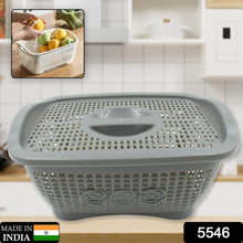 Multipurposes Plastic Basket, Organizer for Kitchen, Countertop, Cabinet, Bathroom with Lid, Plastic Storage Basket For Store Fruits, Vegetables, Magazines, Cosmetics, Stationary (1 Pc / Mix Color )