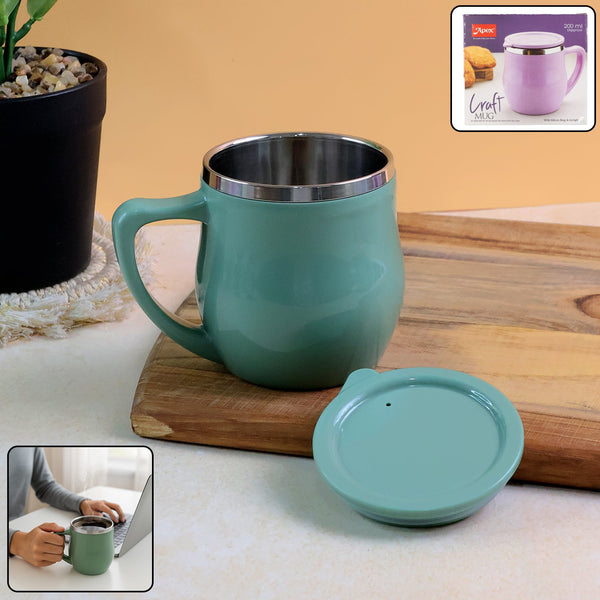 Apex Double-Wall Desk Mug - (200ML / 1 Pc)