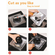 Aluminum Gas Stove Burner Protector Covers (10 Pc / 23x23 cm)