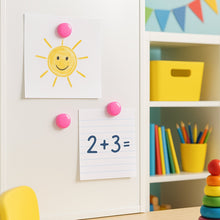 Round Fridge Magnets - (4 Pc / Set)